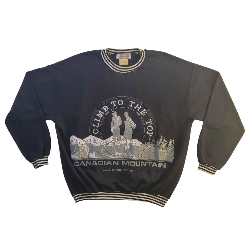 Canadian Mountain 90s Graphic Canada Made Jazz-Man California Medium Sweatshirt